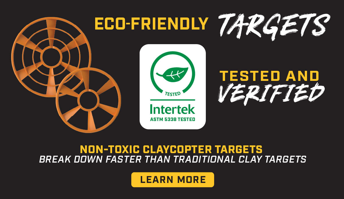 Non-toxic clay copter targets