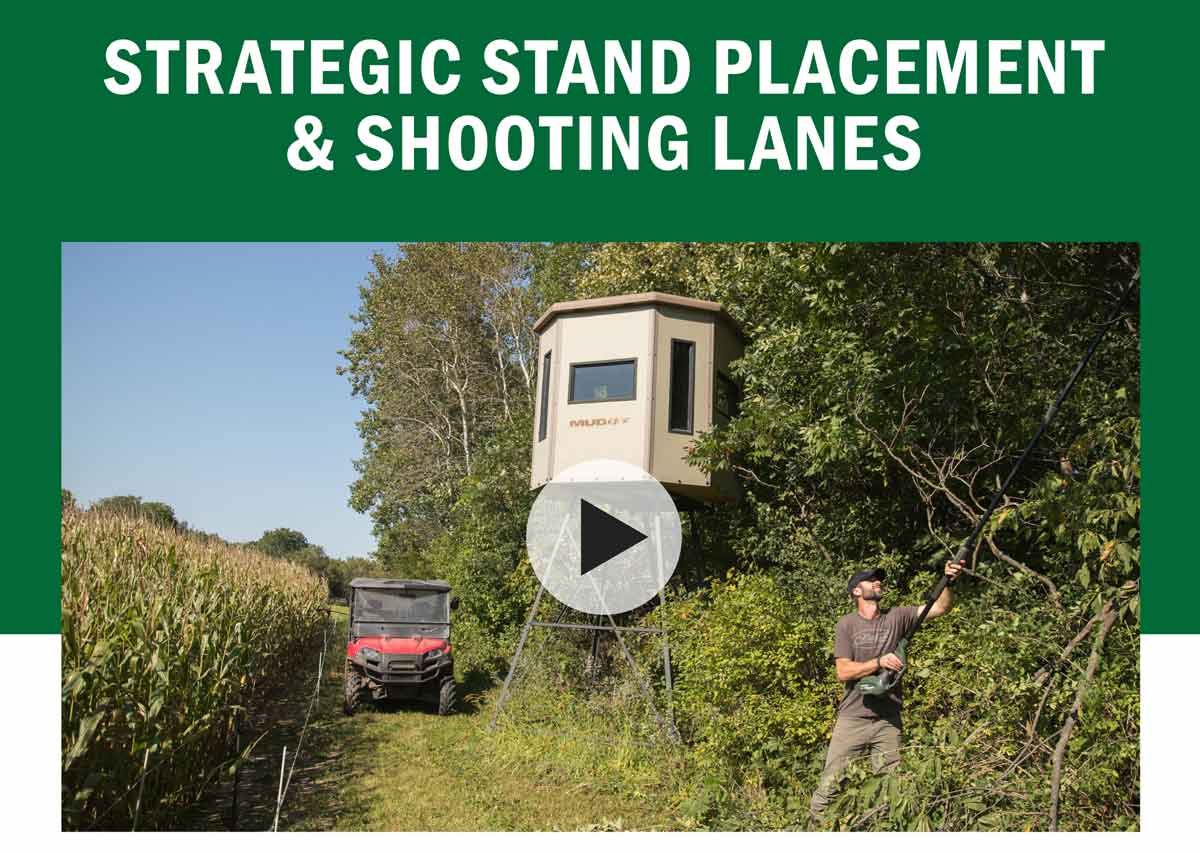 Strategic Stand Placement & Shooting Lanes