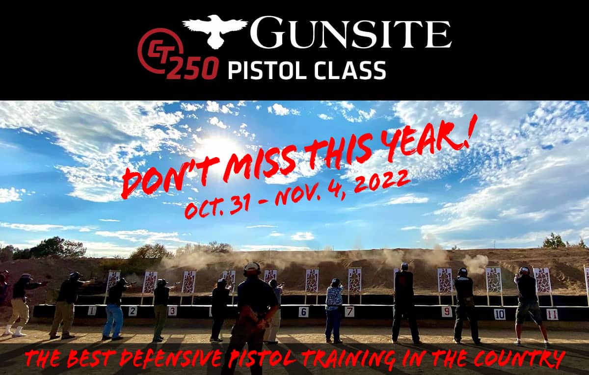 GUNSITE 250 Pistol Course Crimson Trace FOG HORN