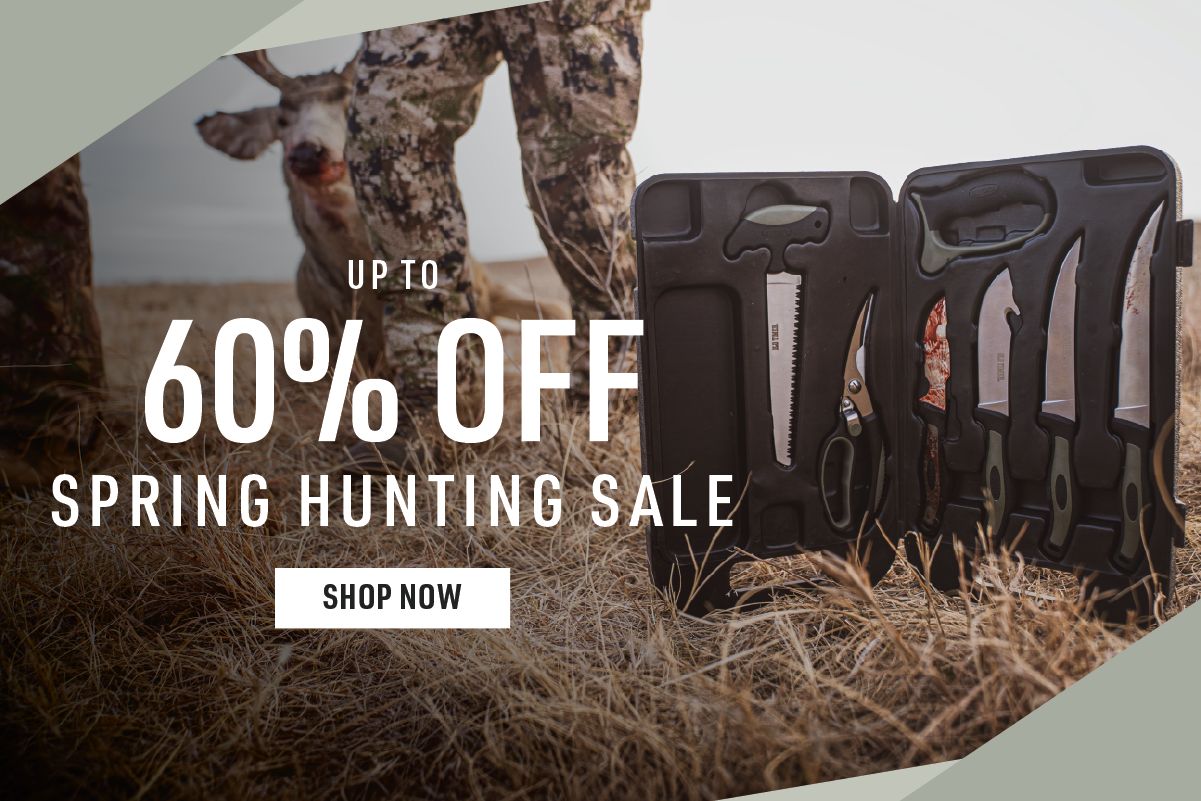 up to 60% off spring hunting sale