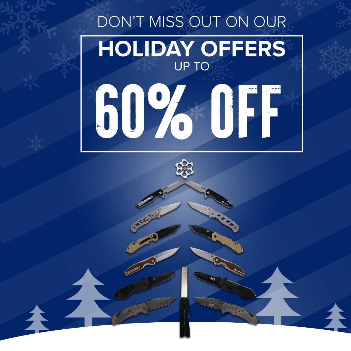 holiday savings alert! save up to 60% off select products, shop now