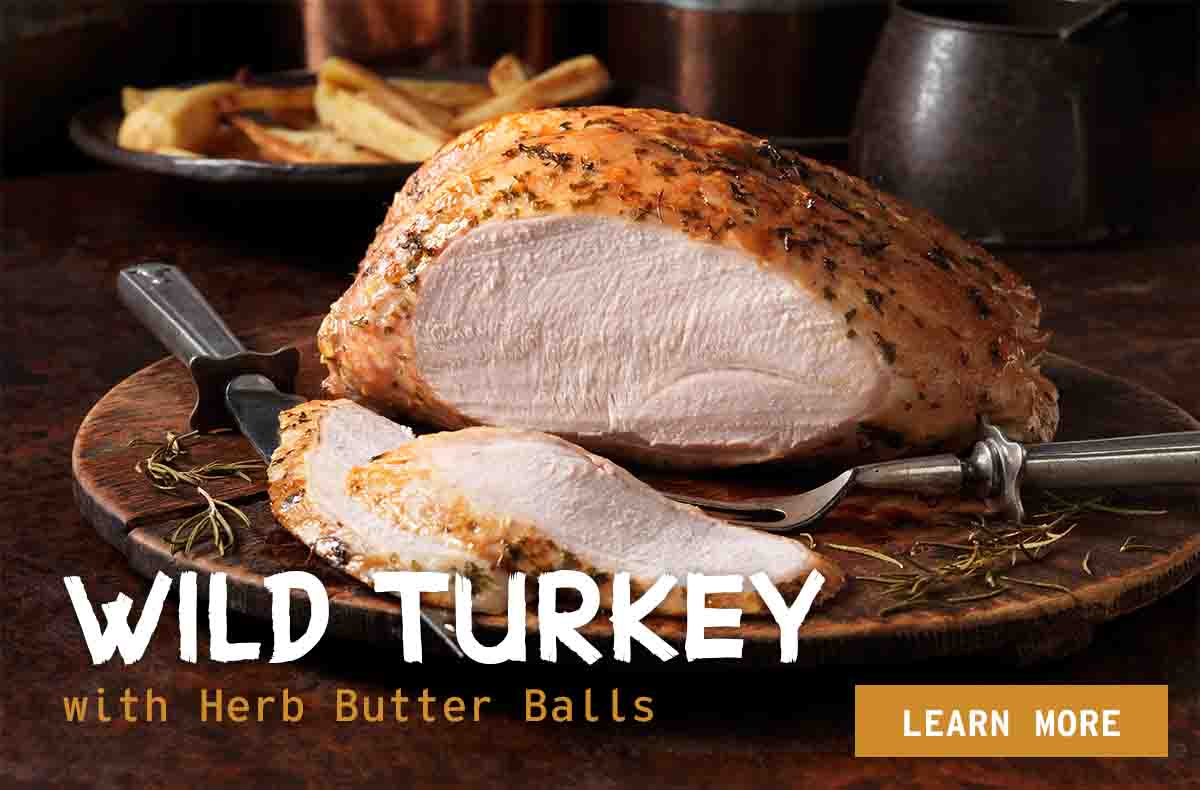 Wild Turkey with Herb Butter Balls