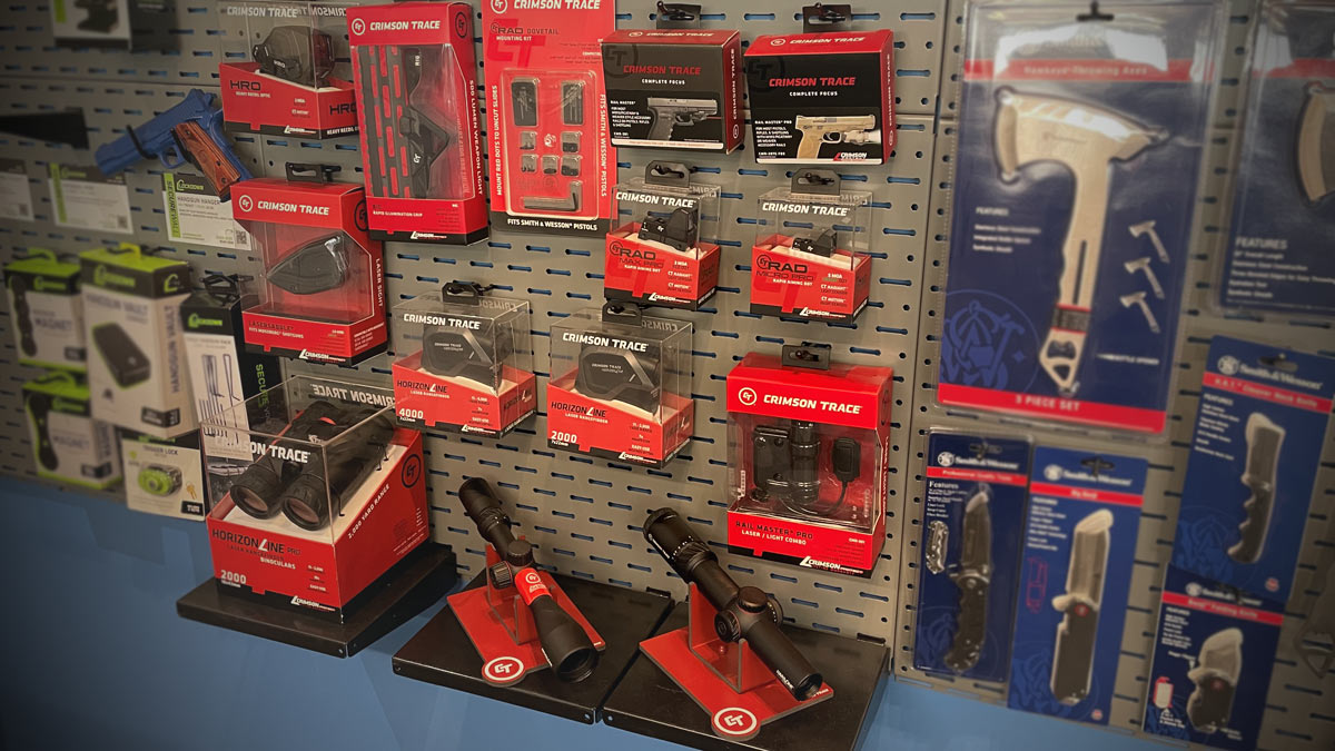 crimson trace product display in store